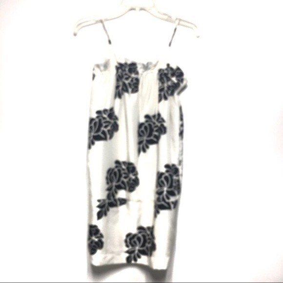 Club Monaco Silk Floral Strapy Mini Dress Small - Picture 4 of 10